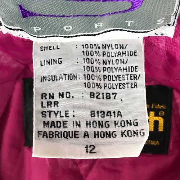 Vintage Slalom Sports Insulated Snow / Ski Jacket Women's Size 12 Waterproof - Picture 13 of 16
